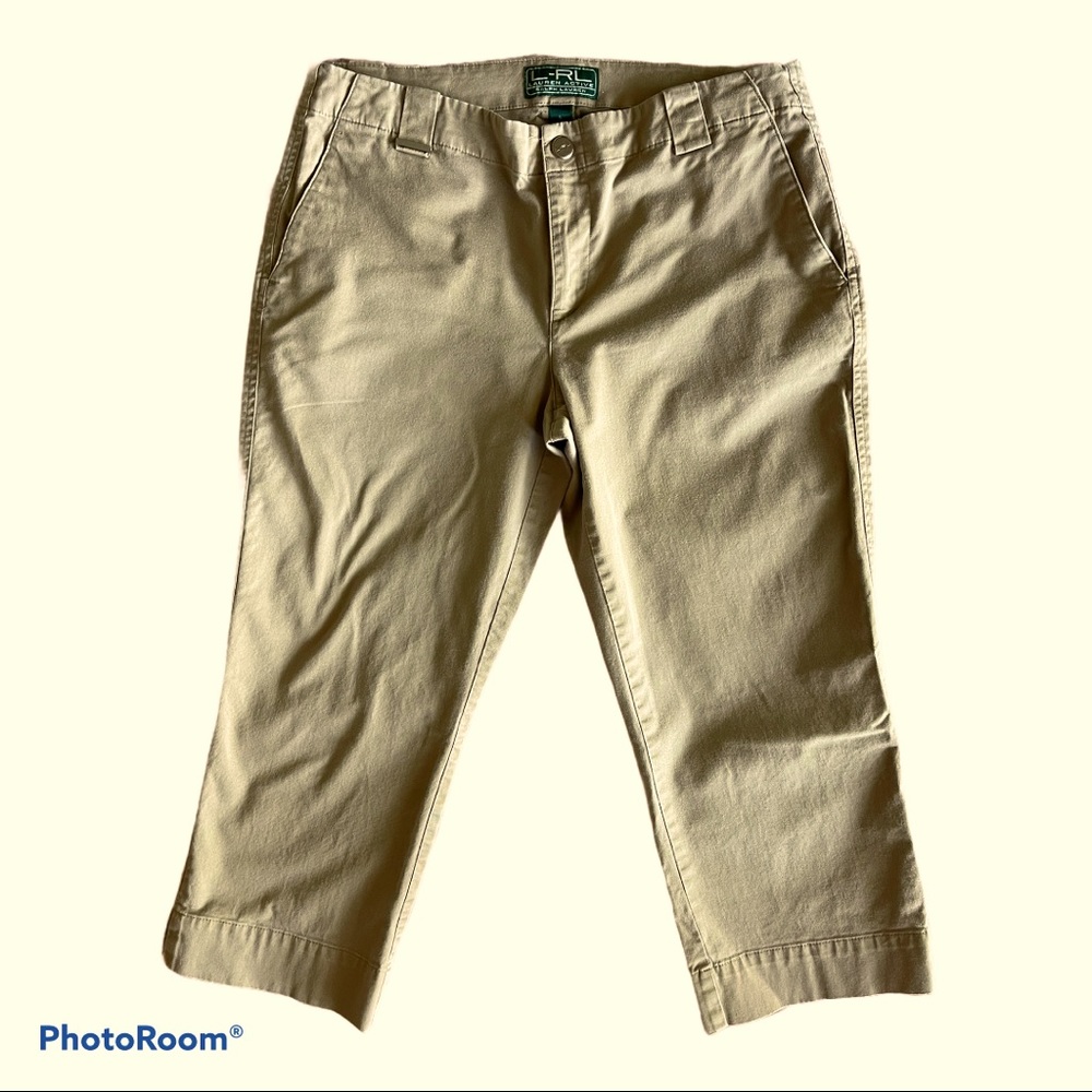 Lauren Active Ralph L. Tan Capri Crop Pants 6